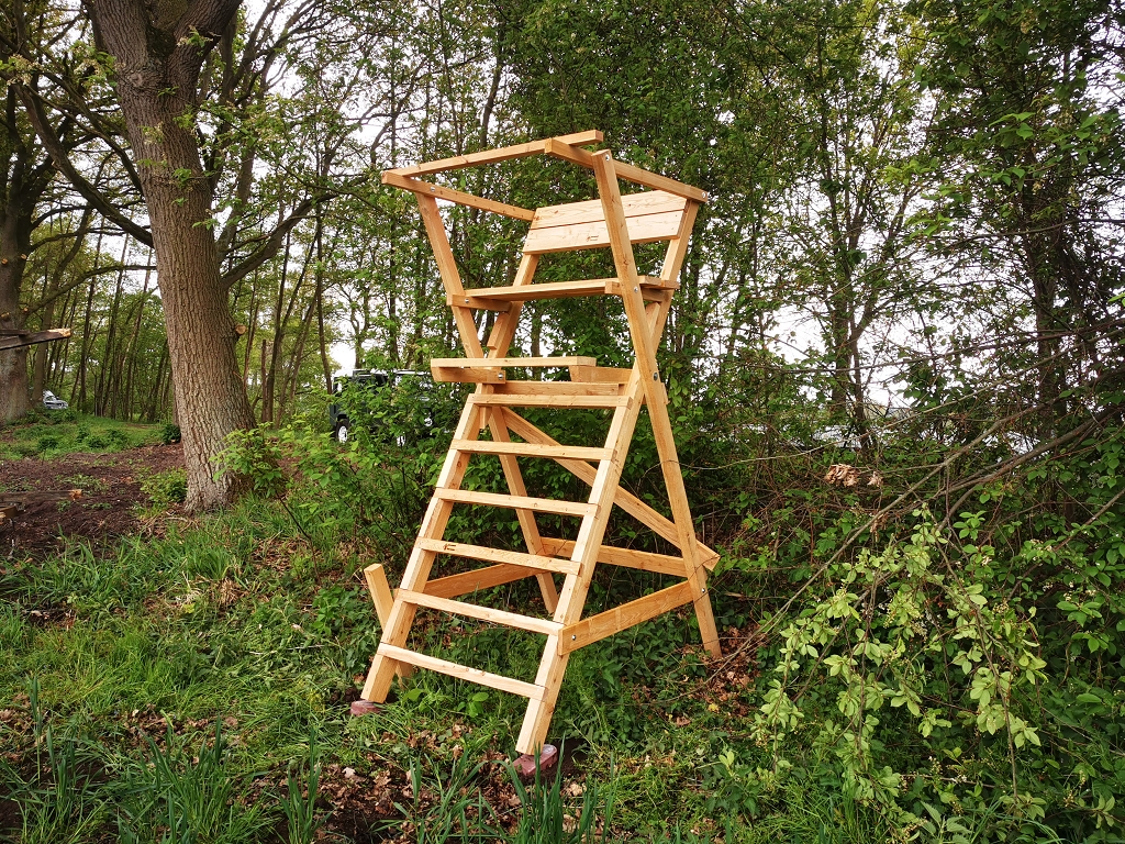 Scherenleiter, Scherensitz, Drückjagd