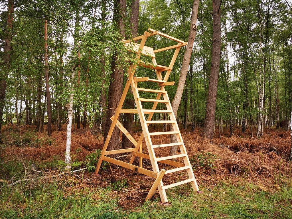 Scherenleiter, Scherensitz, Drückjagd