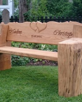 Eichenbank -Rustikale-