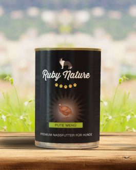 Hundefutter Pute und Gemüse im Menü