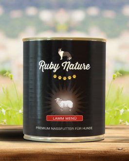 Hundefutter Lamm und Gemüse im Menü