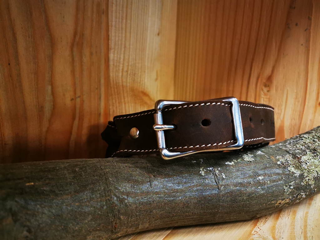 Leder Halsband geflochten von Jagdeinrichtung 24