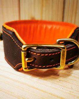 Schweißhalsung Leder handgefertigt