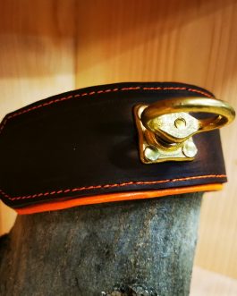 Schweißhalsung Leder handgefertigt