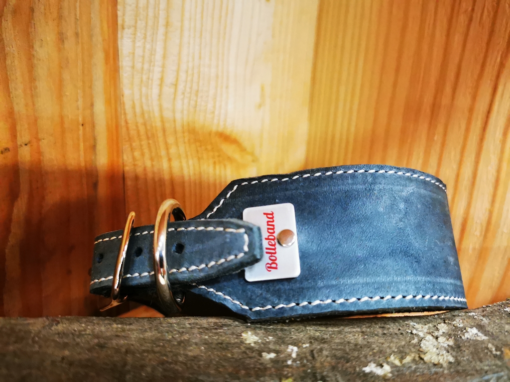 Leder Halsband handgefertigt verjüngt von Jagdeinrichtung 24
