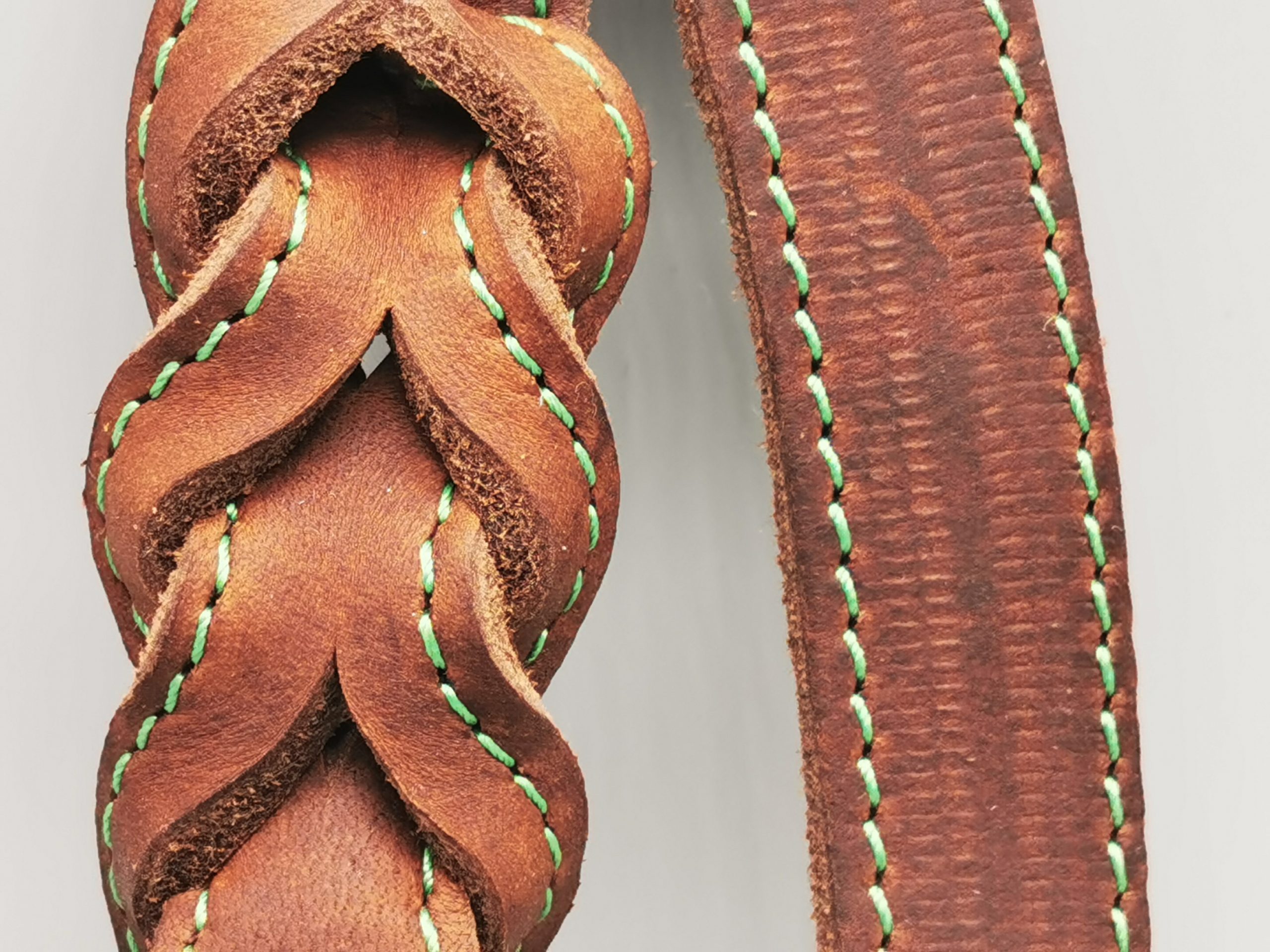 Befreiungsleine / Ablaufleine , Leder handgefertigt – Bild 11