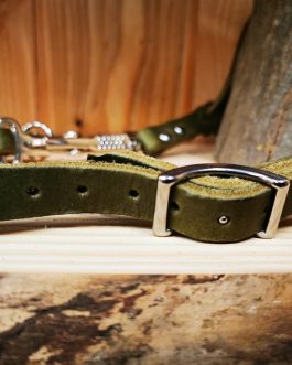 Befreiungsleine / Ablaufleine , Leder handgefertigt